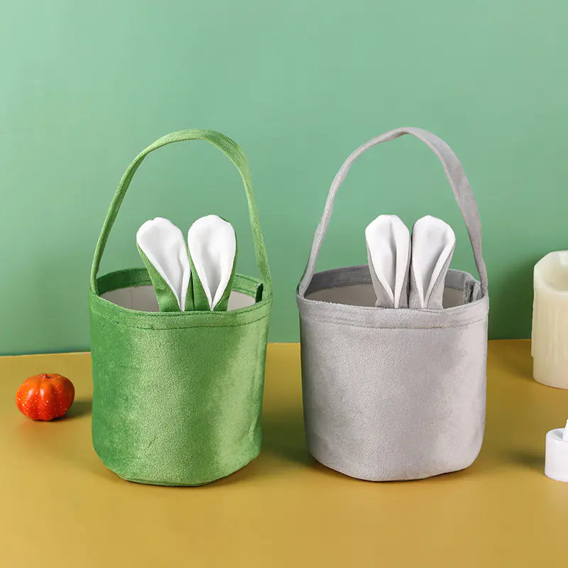 Easter Cartoon Bunny Ears Basket Candy Bags for Kids
