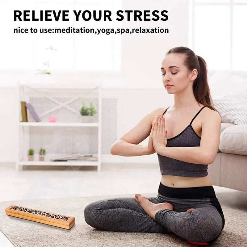 Wooden Incense Holder for Aromatherapy and Home Decor