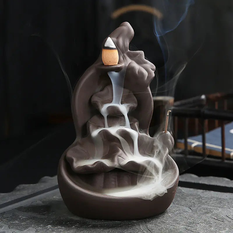 Zisha Backflow Ceramic Aromatherapy Incense Holder
