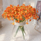 "Simulated Letter 42 with Spring Colors and Star Flowers"