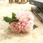 Dahlia Rose Bouquet Artificial Flower Home Decor