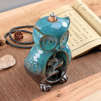 20pcs Backflow Incense Cones with Owl Ceramic Burner