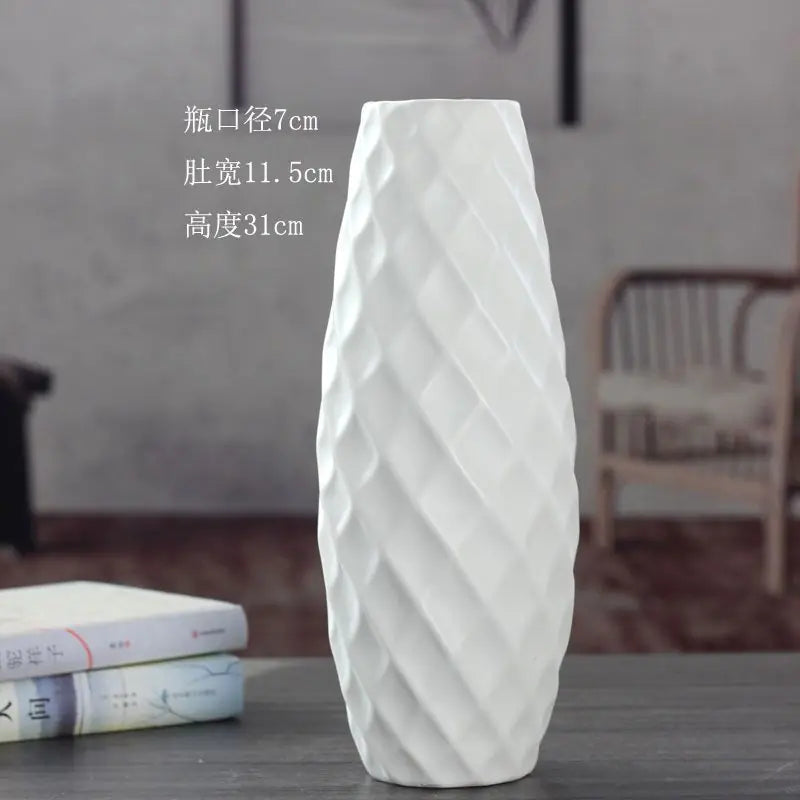 Modern Minimalist Ceramic Vase for Home & Office Decor