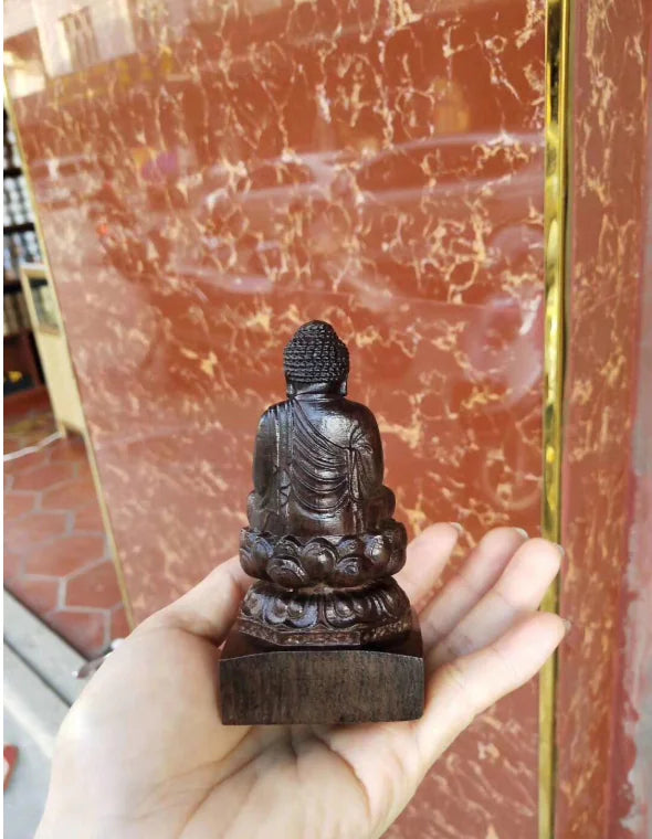 Natural Red Wood Products, Vietnam Ebony Buddha Figurine