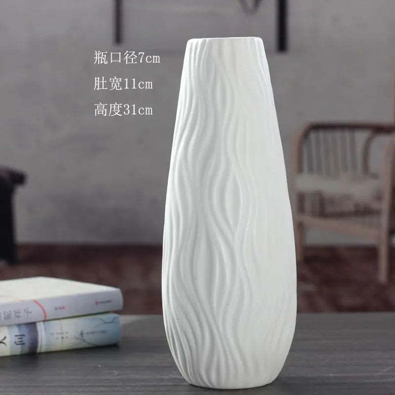 Modern Minimalist Ceramic Vase for Home & Office Decor