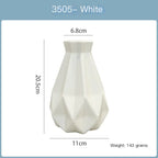 Modern Plastic Flower Vase for Home Decoration (1pc)