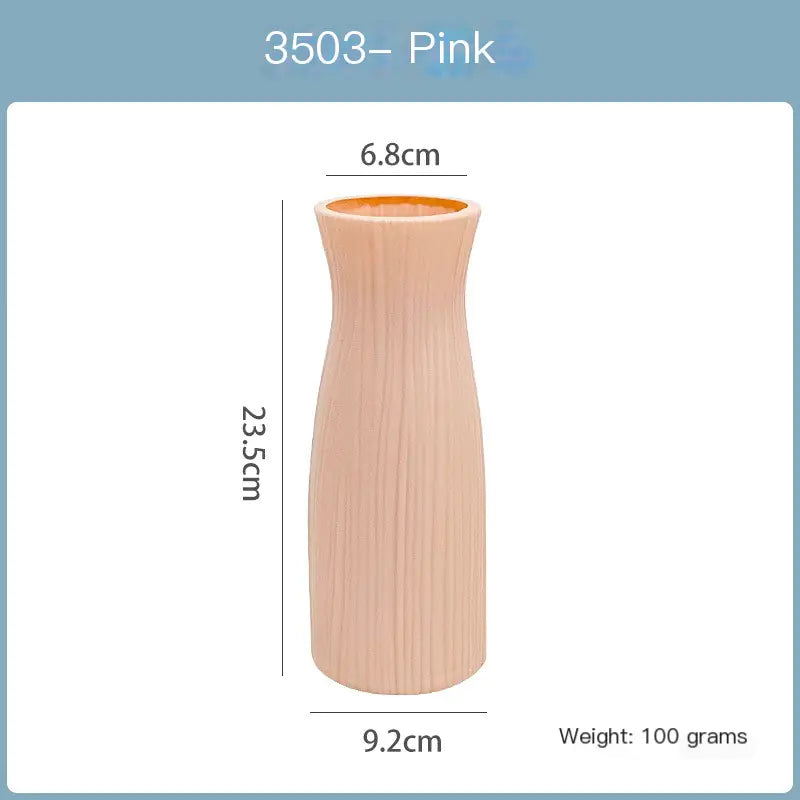 Modern Plastic Flower Vase for Home Decoration (1pc)