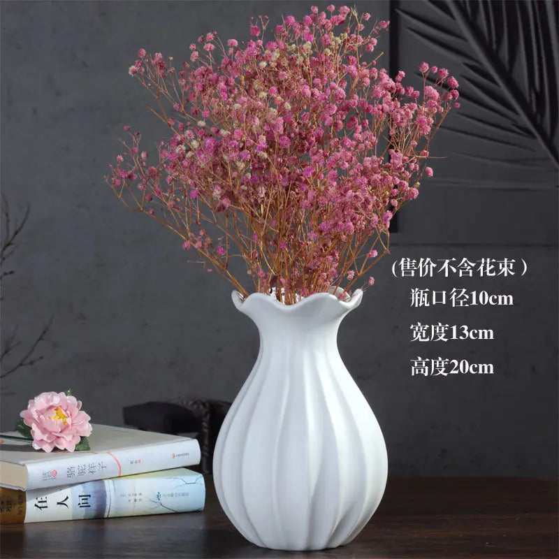 Modern Minimalist Ceramic Vase for Home & Office Decor