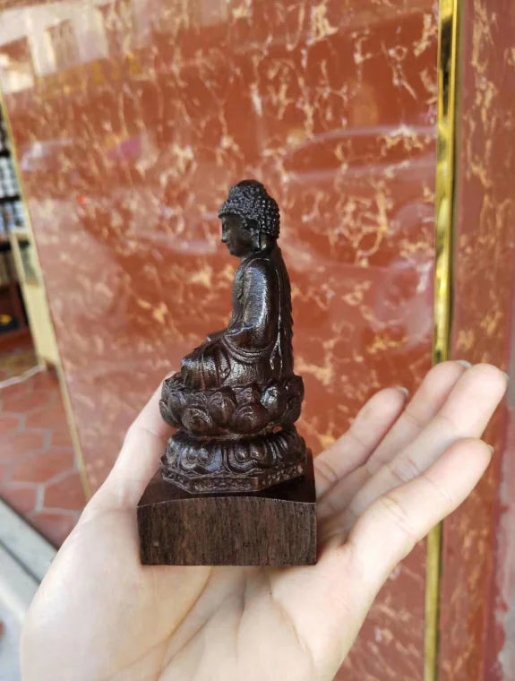 Natural Red Wood Products, Vietnam Ebony Buddha Figurine