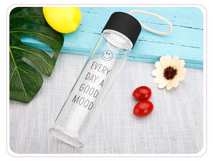 Korean Cute Portable Glass Cup for Students