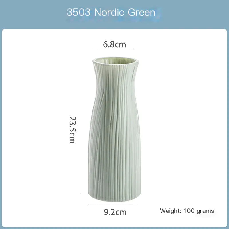 Modern Plastic Flower Vase for Home Decoration (1pc)