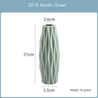 Modern Plastic Flower Vase for Home Decoration (1pc)