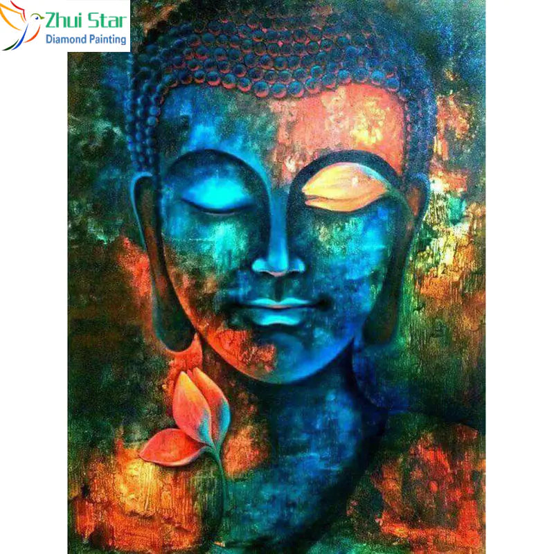 Buddha Cross Stitch, 5D DIY Diamond Painting Kit