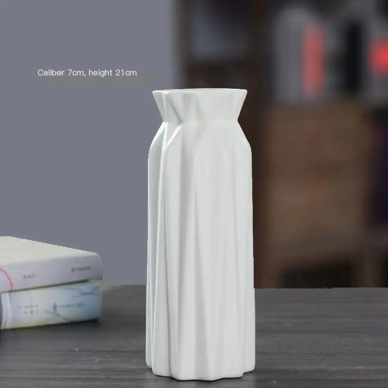 Modern Minimalist Ceramic Vase for Home & Office Decor