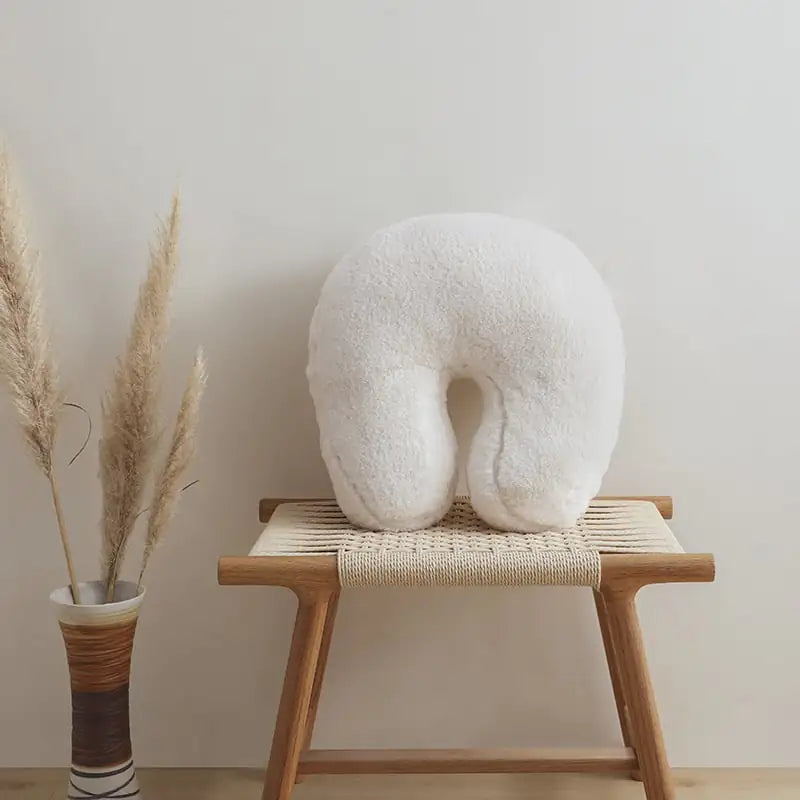 Nordic Style Rabbit Velvet Bedside Pillow