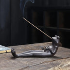 Ceramic Frog Incense Holder for Home and Office Decor