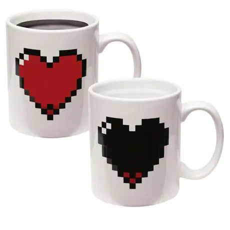 Color Changing Heart Shaped Mosaic Coffee Mug